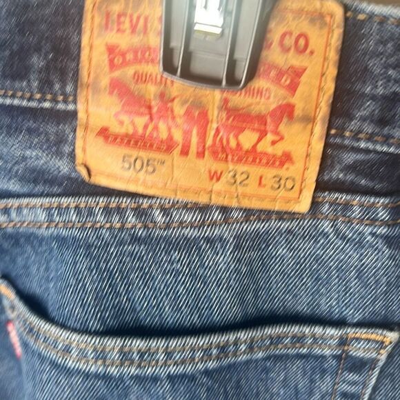 Levi’s Men’s 505 Blue Jeans 32x 30 Straight Leg - Picture 3 of 6